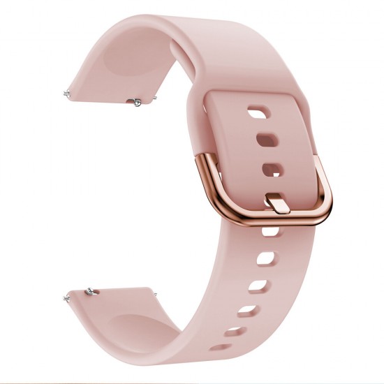 Universal 20mm Watch Band Strap Silicone for BW-HL1/Galaxy Watch Active 2/Amazfit Bip Lite Smart Watch