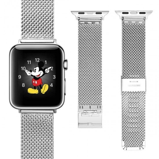 Buckle Stainless Steel Smart Watch Band Replacement Strap for Apple Watch 38MM