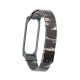 Camouflage Metal Watch Band Watch Strap Replacement for Xiaomi Miband 4 Non-original