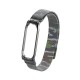 Camouflage Metal Watch Band Watch Strap Replacement for Xiaomi Miband 4 Non-original