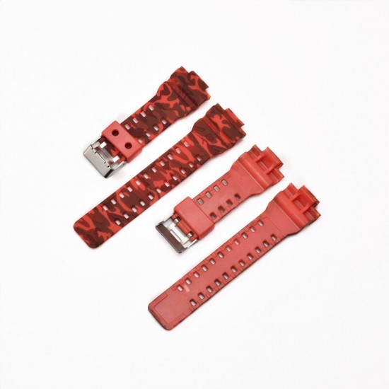 Camouflage Silicone Strap Replacement Watch Band for GA-110/100/120/GD120