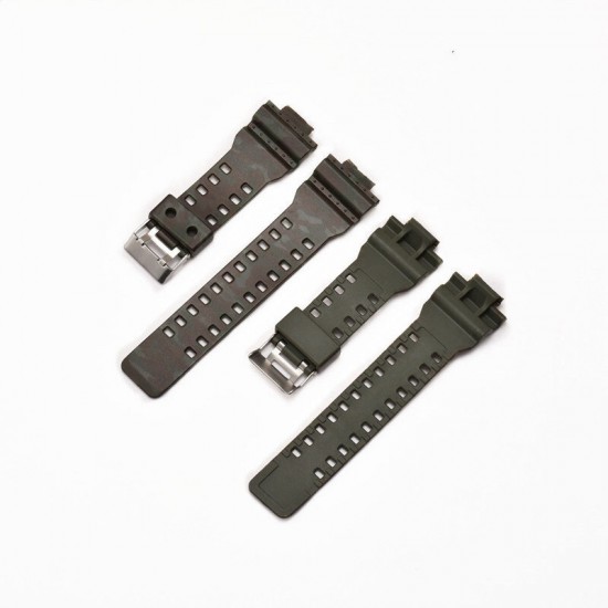 Camouflage Silicone Strap Replacement Watch Band for GA-110/100/120/GD120