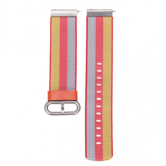 Colorful Nylon Loop Watch Band Strap Replacement for Fitbit Versa Breathable Fabric