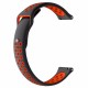 22mm Two-color Porosity Silicone Reverse Buckle Strap Smart Watch Band For Xiaomi Solar Non-original