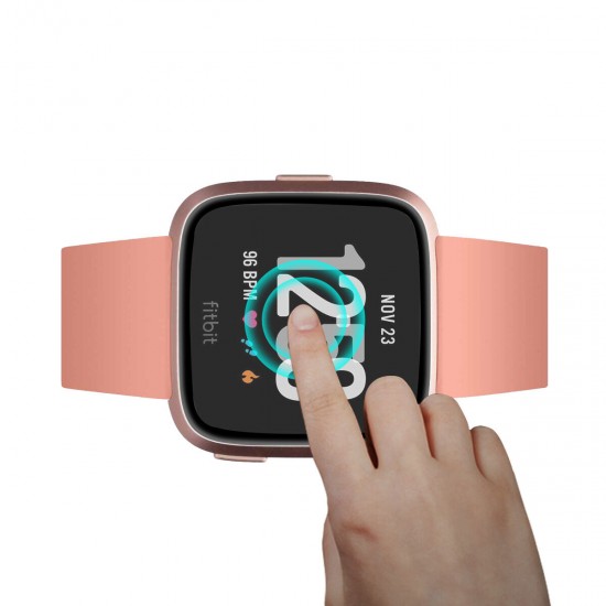 3D Curved PC Full Cover Screen Protector Watch Film for Fitbit Versa 3 Fitbit Sense Smart Watch