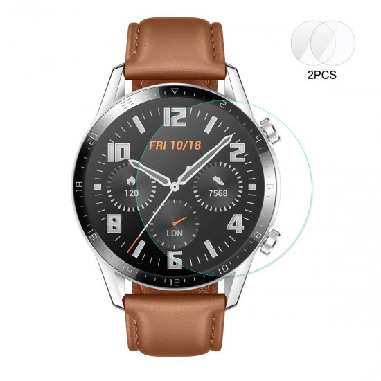 Watch Screen Protector Anti-scratch Arc Tempered Film for HuWatch GT 2 46mm Smart Watch