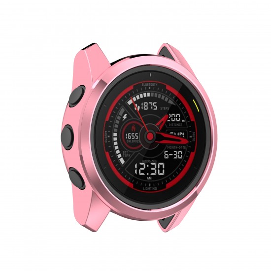 Electroplating Half-pack TPU Watch Case Watch Cover Protective Case for Garmin Forerunner745