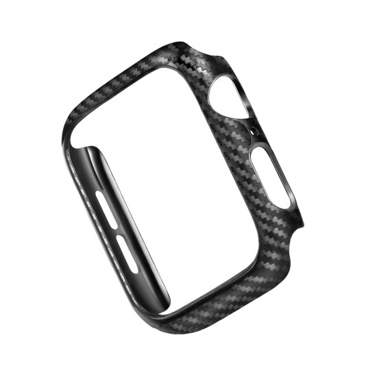 Carbon Fiber Watch Cover+3D Curved Edge Hot Bending Watch Screen Protector For Apple Watch Series 4 40mm