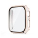 Hat-Prince Plating Shockproof Anti-Scratch Soft TPU + HD Clear Tempered Glass Full Cover Watch Case Cover for Apple Watch Series 6/ 5/ 4/ SE 40mm