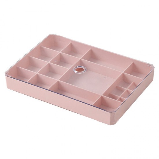 Fashion Multi-cell Jewelry Box Smart Ring Storage Box Plastic Earrings Ring Box