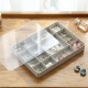 Fashion Multi-cell Jewelry Box Smart Ring Storage Box Plastic Earrings Ring Box