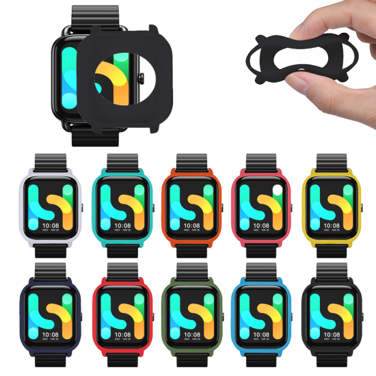 Full-covered Soft Anti-cracking Silicone Protective Cover Watch Case Cover for RS4 / RS4 Plus