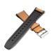 24MM Head Layer Cowhide Silicone Watch Band Strap for Smart Watch Prime Optimus Pro Optimus Hope Brave Lite