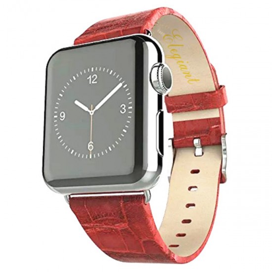 Leather Smart Watch Band Replacement Strap for Apple Watch 38mm