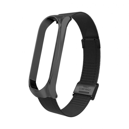 Metal Mesh Belt Smart Watch Band Replacement Strap for Xiaomi Mi Band 7