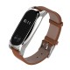 Leather Bracelet Replacement for Xiaomi MiBand 2 Wrist Strap Smartband Non-original