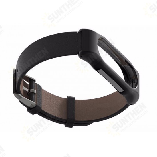 Leather Bracelet Replacement for Xiaomi MiBand 2 Wrist Strap Smartband Non-original