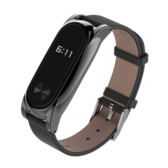 Leather Bracelet Replacement for Xiaomi MiBand 2 Wrist Strap Smartband Non-original