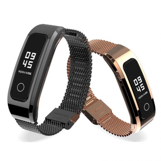 Milan Metal Watch Band for HuHonor Band 4 Running Version