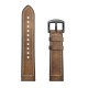 One Side Cowhide One Side Silica gel Watch Band for HuWatch GT / Honor Magic