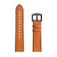 One Side Cowhide One Side Silica gel Watch Band for HuWatch GT / Honor Magic