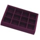 Purple Multi-check Flannel Smart Ring Box Small Jewelry Display Box Ring Storage Box