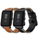 Replacement 20mm Leather Watch Band for Xiaomi Amazfit Pace Youth Smart Watch Non-original