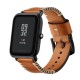 Replacement 20mm Leather Watch Band for Xiaomi Amazfit Pace Youth Smart Watch Non-original
