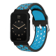 Two-color Stomatal Silicone Replacement Strap Smart Watch Band Watch Case Cover for Xiaomi Mi Band 7 Pro