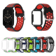 Two-color Stomatal Silicone Replacement Strap Smart Watch Band Watch Case Cover for Xiaomi Mi Band 7 Pro