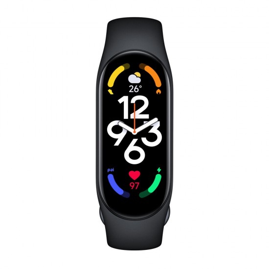 Mi Band 7 1.62 inch AMOLED Always-on Display Wristband 24h Heart Rate SpO2 Monitoring 4 Professional Workout Analysis 120+ Sports Modes 100+ Watch Faces 5ATM Waterproof BT5.2 Smart Watch