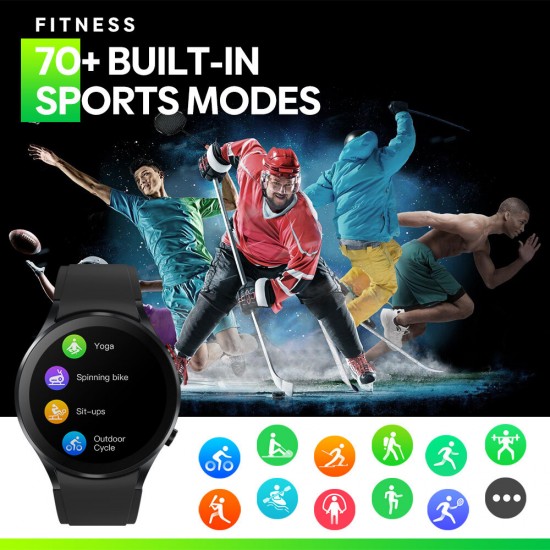 GTR 3 360*360 HD Screen bluetooth Call Body Temperature Measurement Heart Rate Blood Oxygen Monitor 70+ Sports Modes 240+ Watch Faces IP68 Waterproof Smart Watch