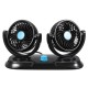 12V Adjustable Double 360 Degrees Mini Oscillating Fan Rotation Cooling Fan Air Conditioner