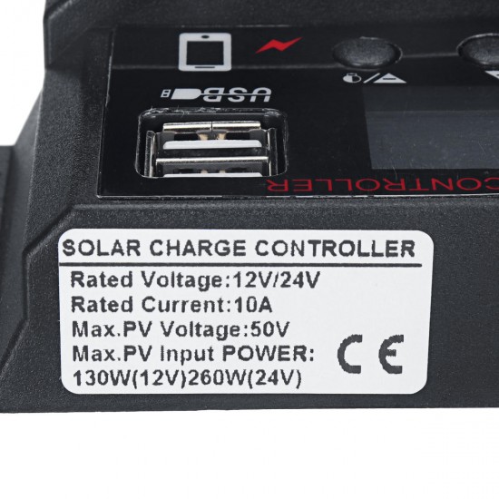 12V/24V Auto Adapt Solar Charge Controller 10A-50A Solar Panel Controller Lithium Lead Acid Universal Controller