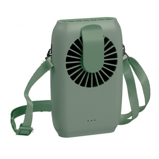 2000mAh Portable Mini Fan Dual-purpose Waist Fan USB Desktop Cooling Fan Hanging Neck Air Cooler