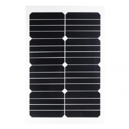 20W 12V Mono Semi-Flexible Solar Panel Battery Charger For w/ Car Boat Charger