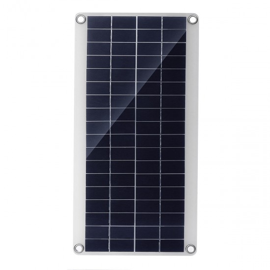 20W Portable Solar Panel Kit DC USB Charging Double USB Port Suction Cups Camping Traveling