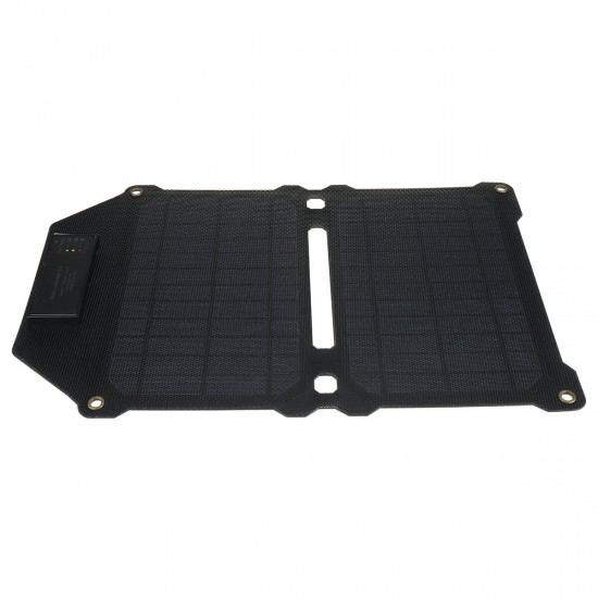 20W Portable Solar Panel Kit USB Charger Kit Waterproof Monocrystalline Silicon Solar Power Bank