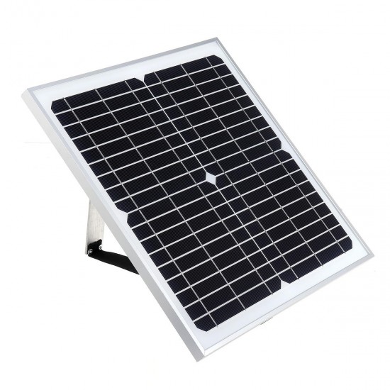 20W Portable Solar Panel USB Battery Charger w/ 10A Solar Controller For Camping Travelling Phone Charger