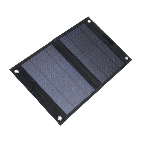25W Sun-Power Foldable Solar Panel Polycrystalline Battery Power Car Charger 18V/5V Dual USB Output