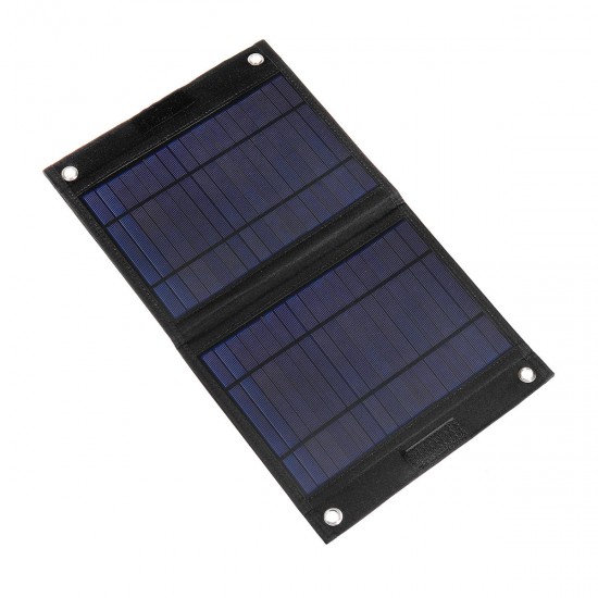 25W Sun-Power Foldable Solar Panel Polycrystalline Battery Power Car Charger 18V/5V Dual USB Output