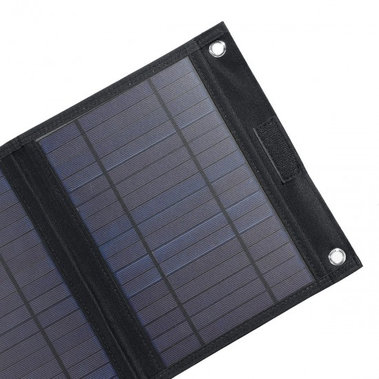 25W Sun-Power Foldable Solar Panel Polycrystalline Battery Power Car Charger 18V/5V Dual USB Output