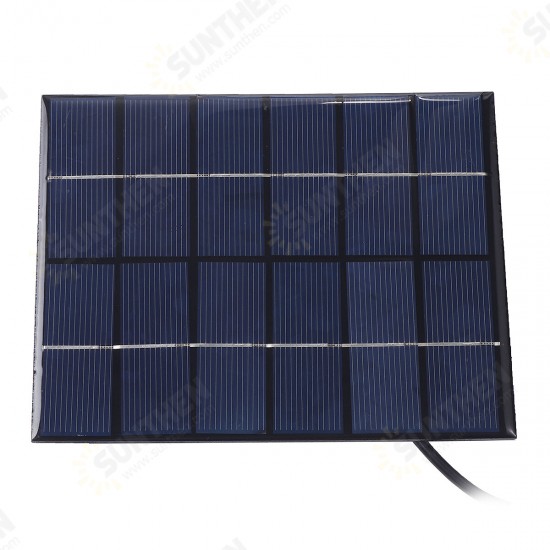 2W 6V Solar Panel Solar Cells Outdoor Camping Hiking Solar Car Charger