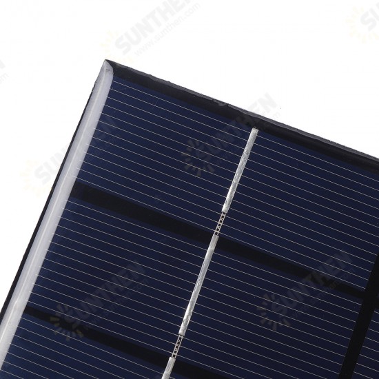 2W 6V Solar Panel Solar Cells Outdoor Camping Hiking Solar Car Charger