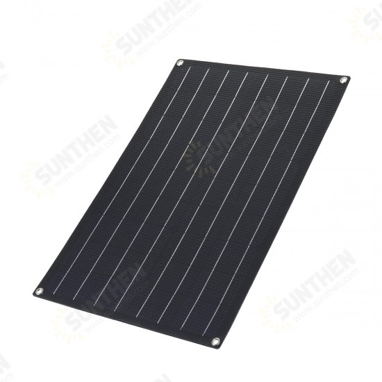 30W ETFE Solar Panel Waterproof Car Emergency Charger WIth 4 Protective Corners Double USB+DC