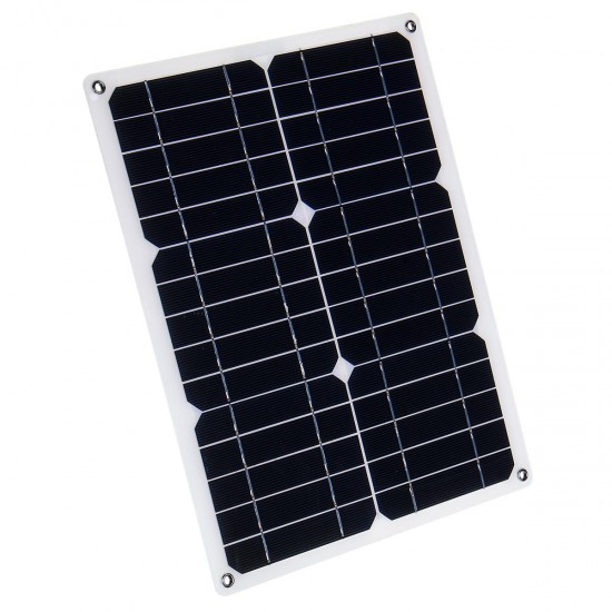 40W 18V Mono Solar Panel Dual 12V/5V DC USB Monocrystaline Flexible Solar Charger For Car RV Boat Battery Charger