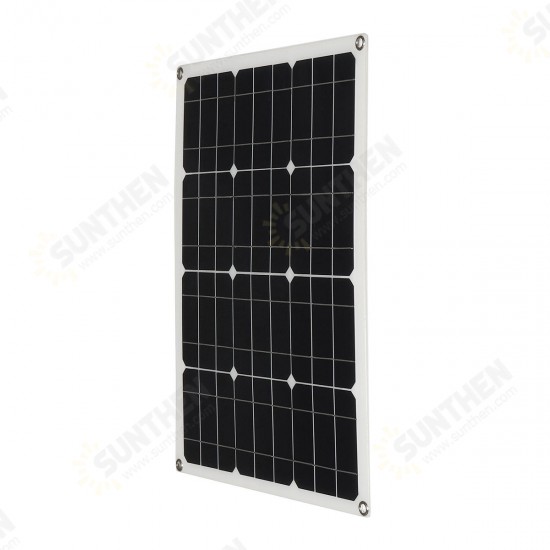 40W Solar Panel Controller Car Charger MC4 Output Battery Clip Solar Power Panel