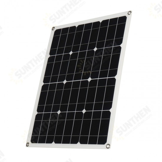 40W Solar Panel Controller Car Charger MC4 Output Battery Clip Solar Power Panel