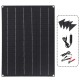 40W Solar Panel Matte Texture Car Emergency Charger WIth 4 Protective Corners Dual USB+DC