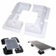 4Pcs Solar Panel Mounting Corner Drill-Free Glue Mounting Bracket Corner Frame Kit